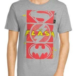 The Flash Men's Gray Graphic T Shirt